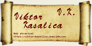 Viktor Kasalica vizit kartica